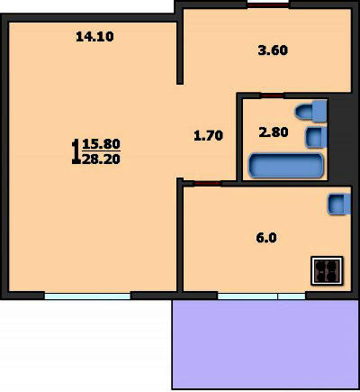 Типовые планировки квартир в домах серии II-29