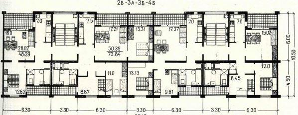 Планировки типовых квартир | Acces Imobil